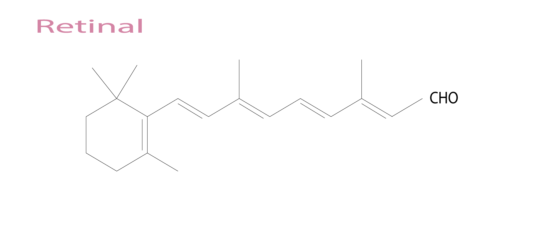 Chemical structure of retinal