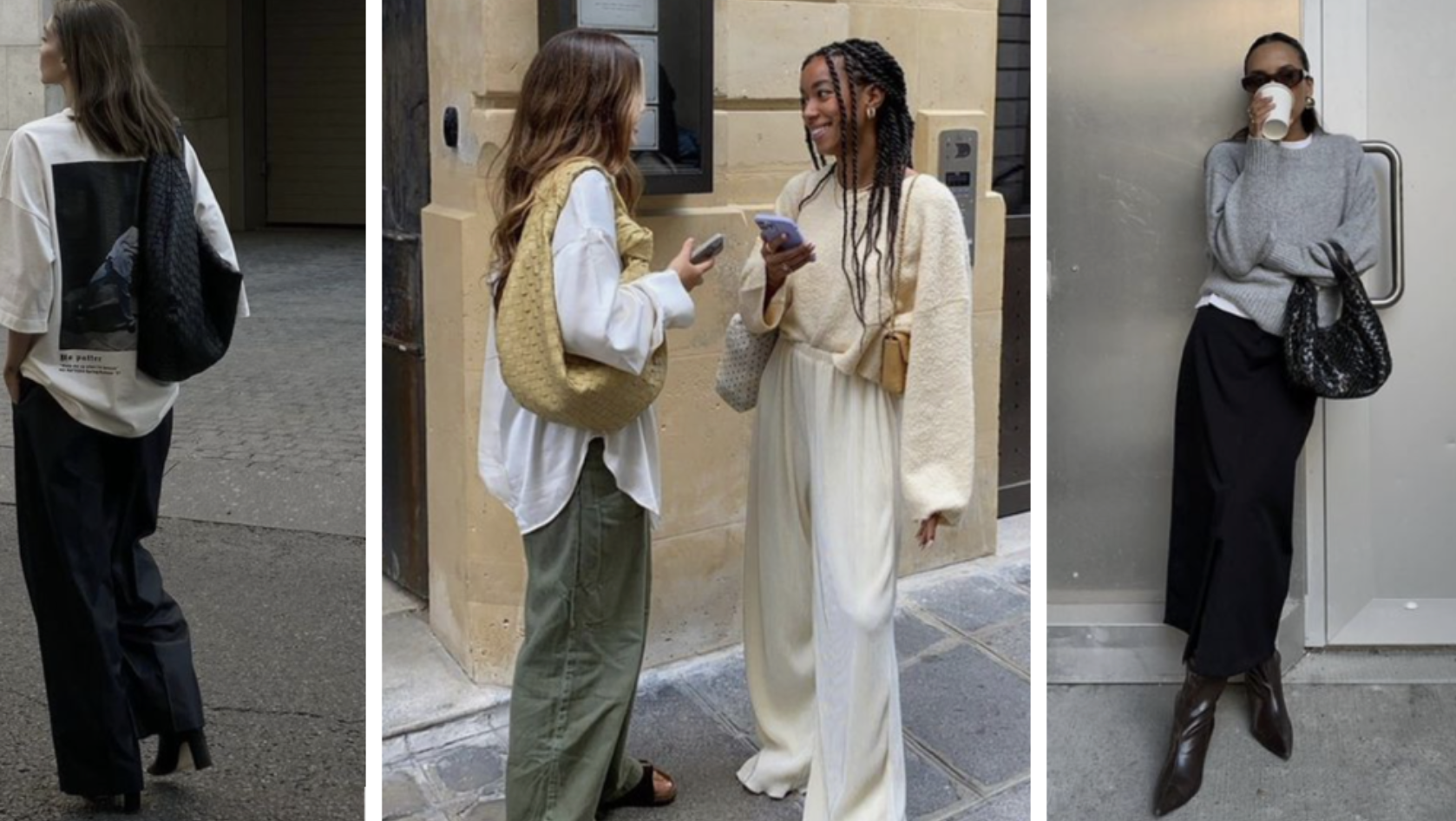 A minimalist color palette featuring neutral tones in fashion