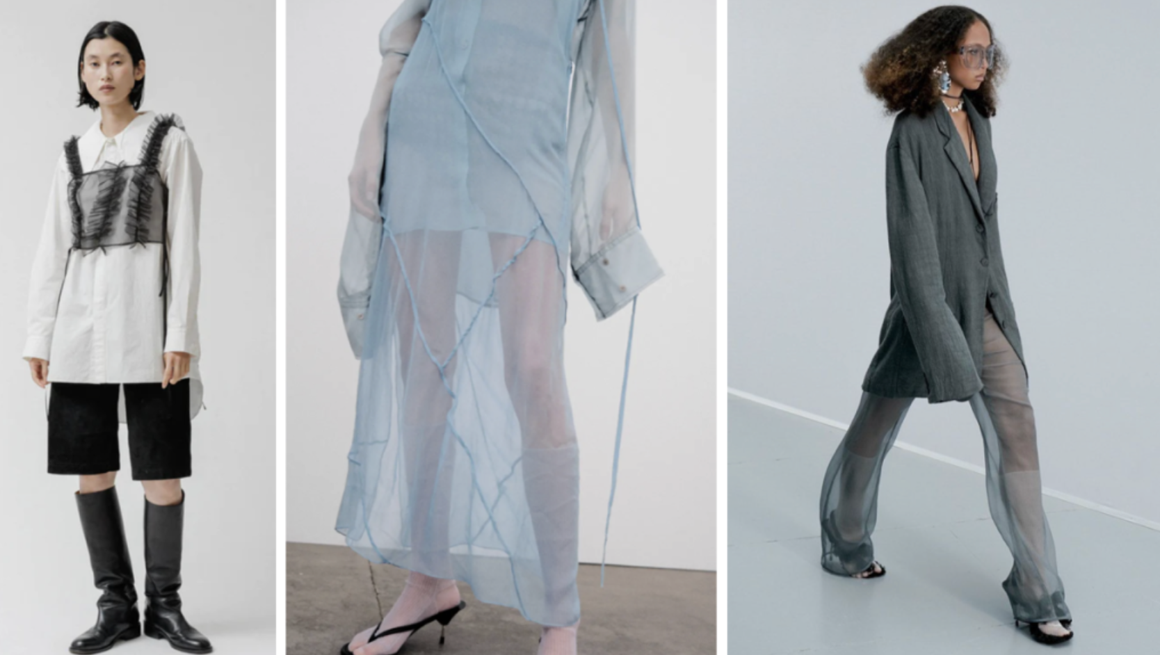Spring/Summer 2024 trend – semi-transparent fabrics