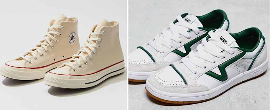 Personal selection of sneakers for the 3x3 wardrobe method