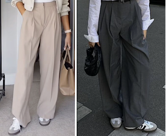 Personal selection of wide-leg pants for the 3x3 wardrobe method
