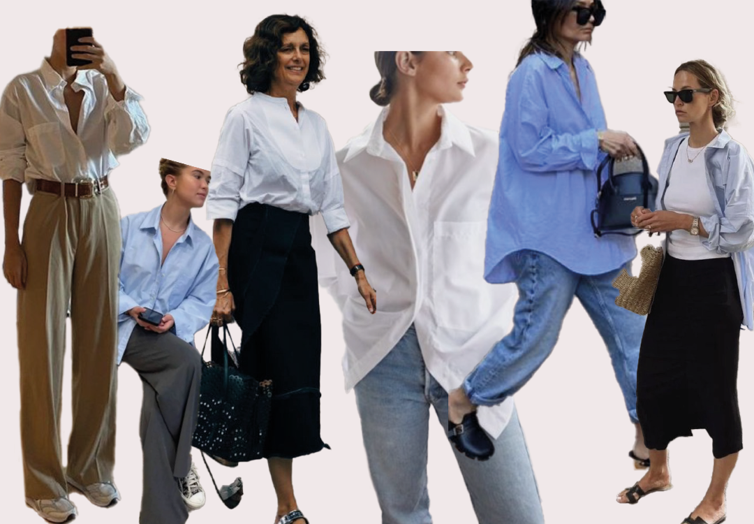 Outfit inspiration using selected wardrobe pieces from the 3x3 method