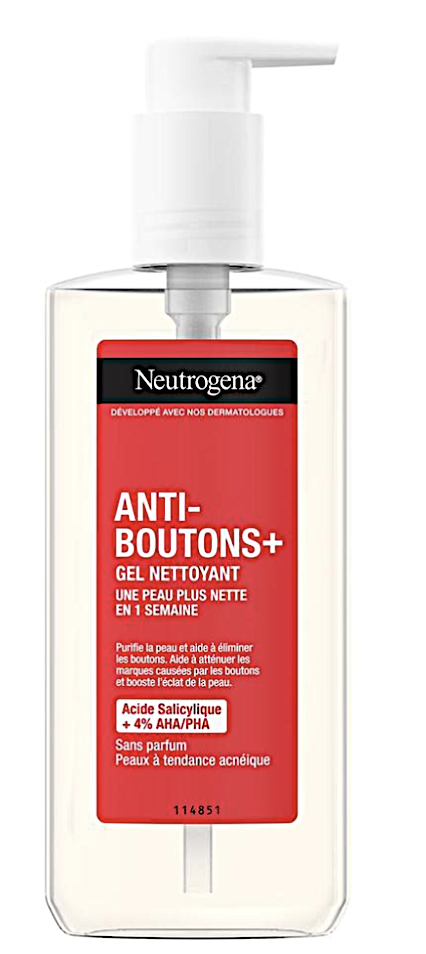 Neutrogena facial cleanser with AHA/BHA