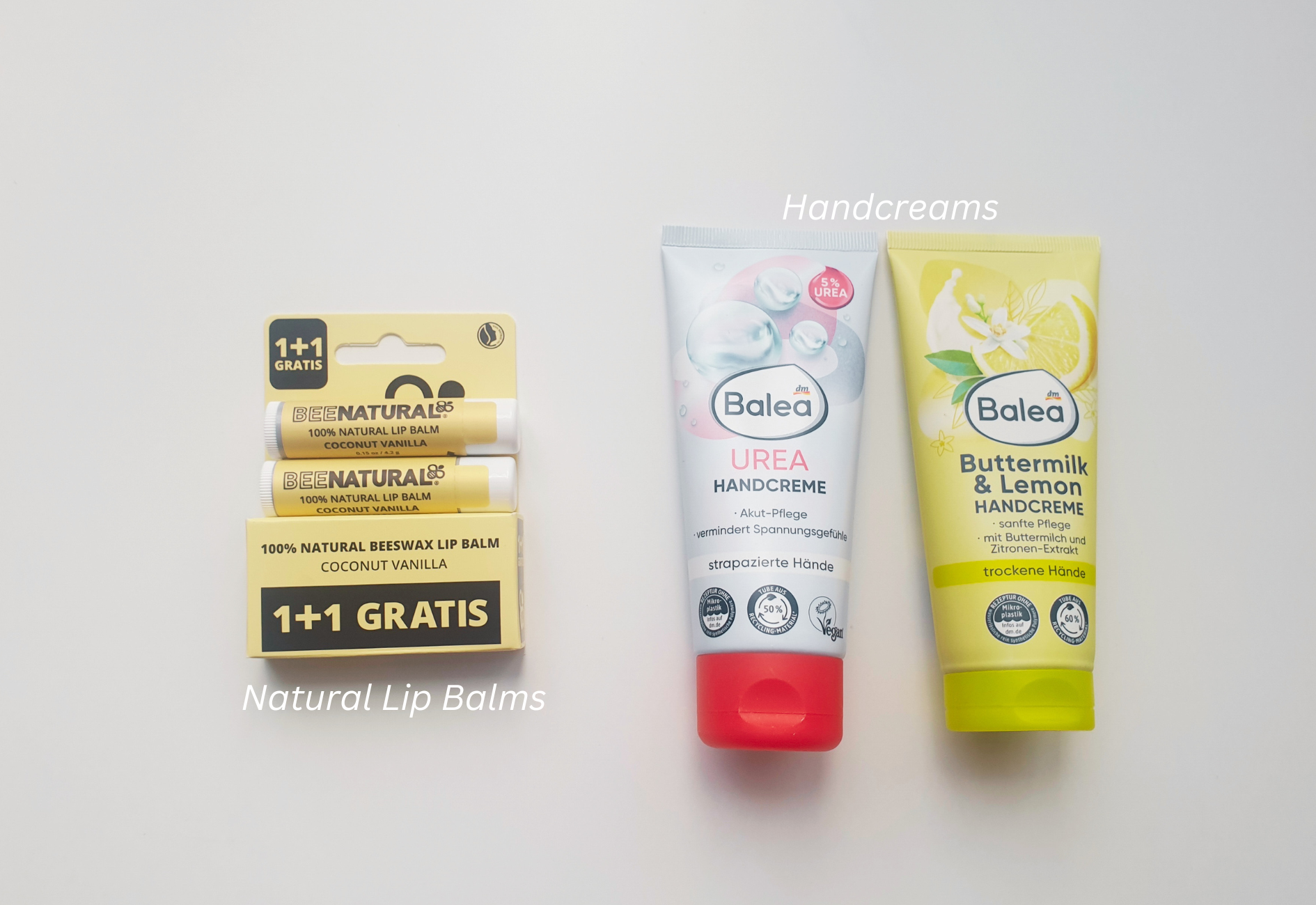 Lip balms and hand creams from my Düsseldorf haul