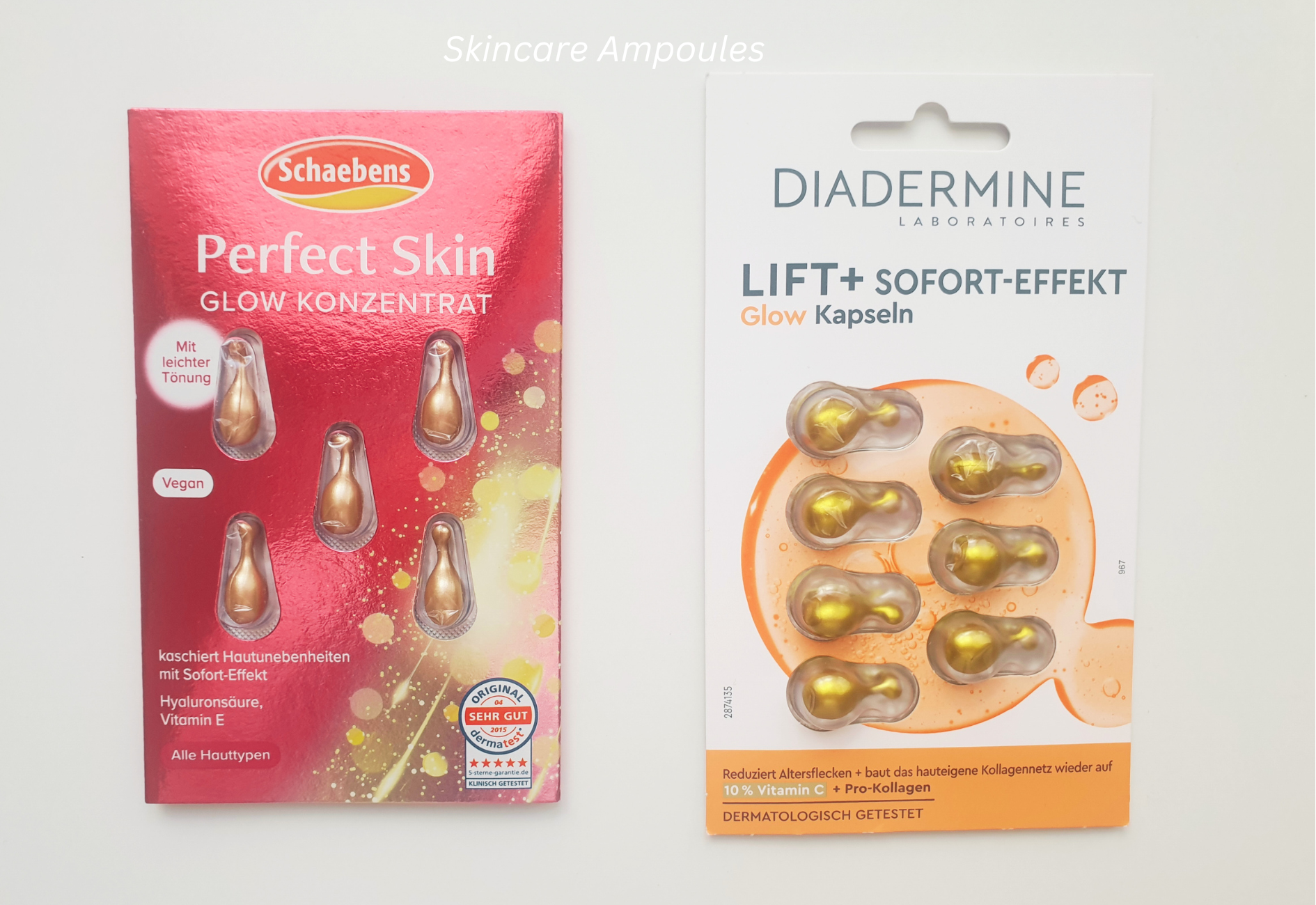 Skincare ampoules from my Düsseldorf haul