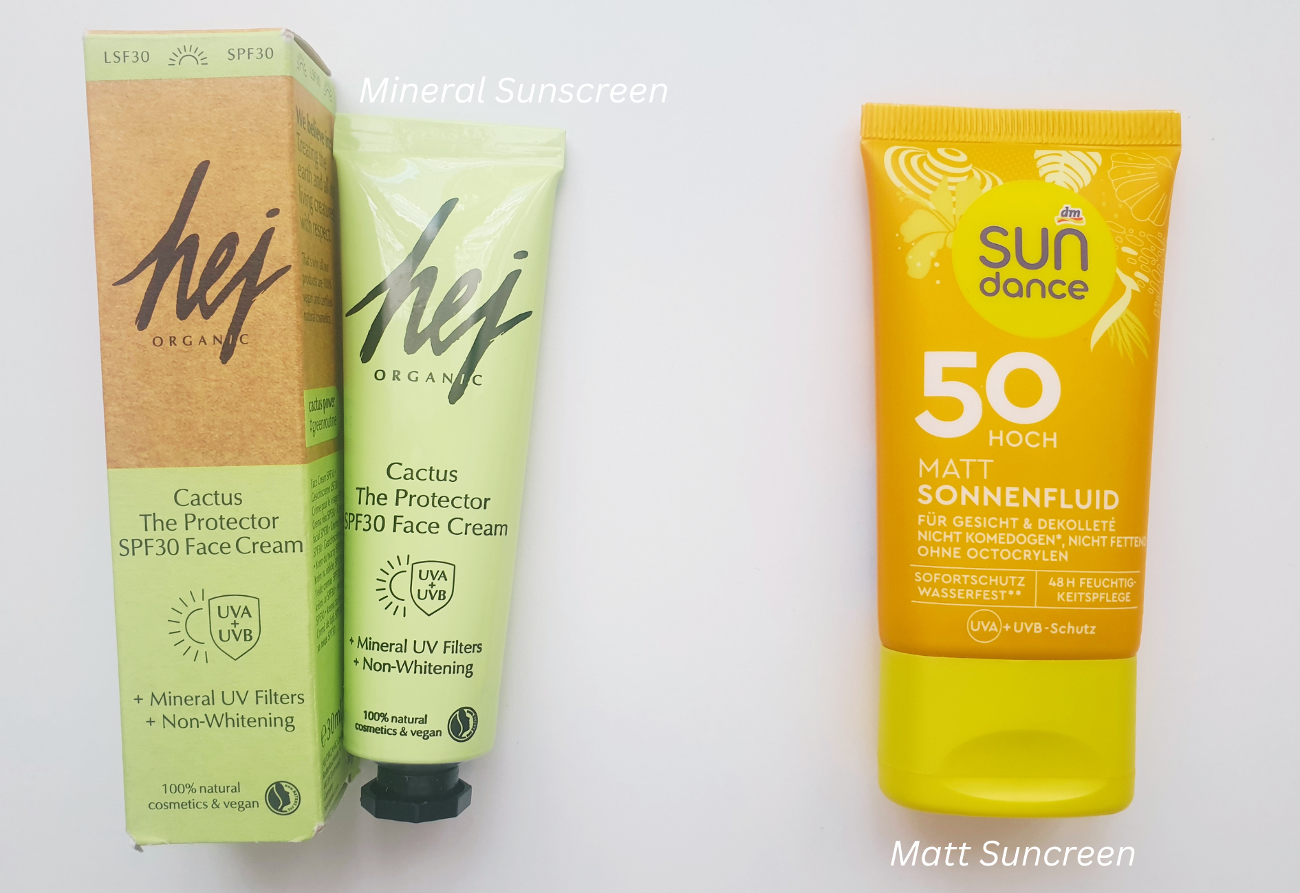 Sunscreens from my Düsseldorf haul